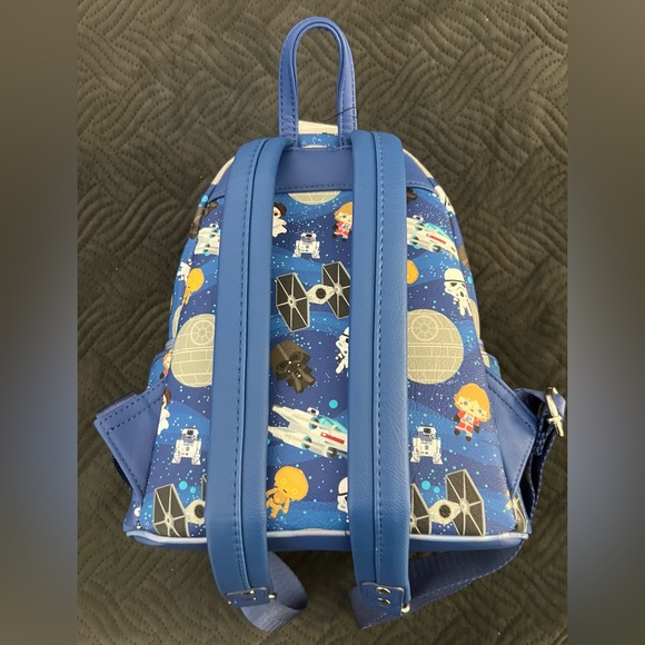 2021 Disney Parks Loungefly Star Wars Chibi Mini Backpack Death Star